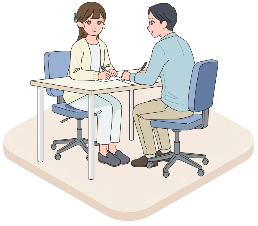 お仕事MAP人物イラスト