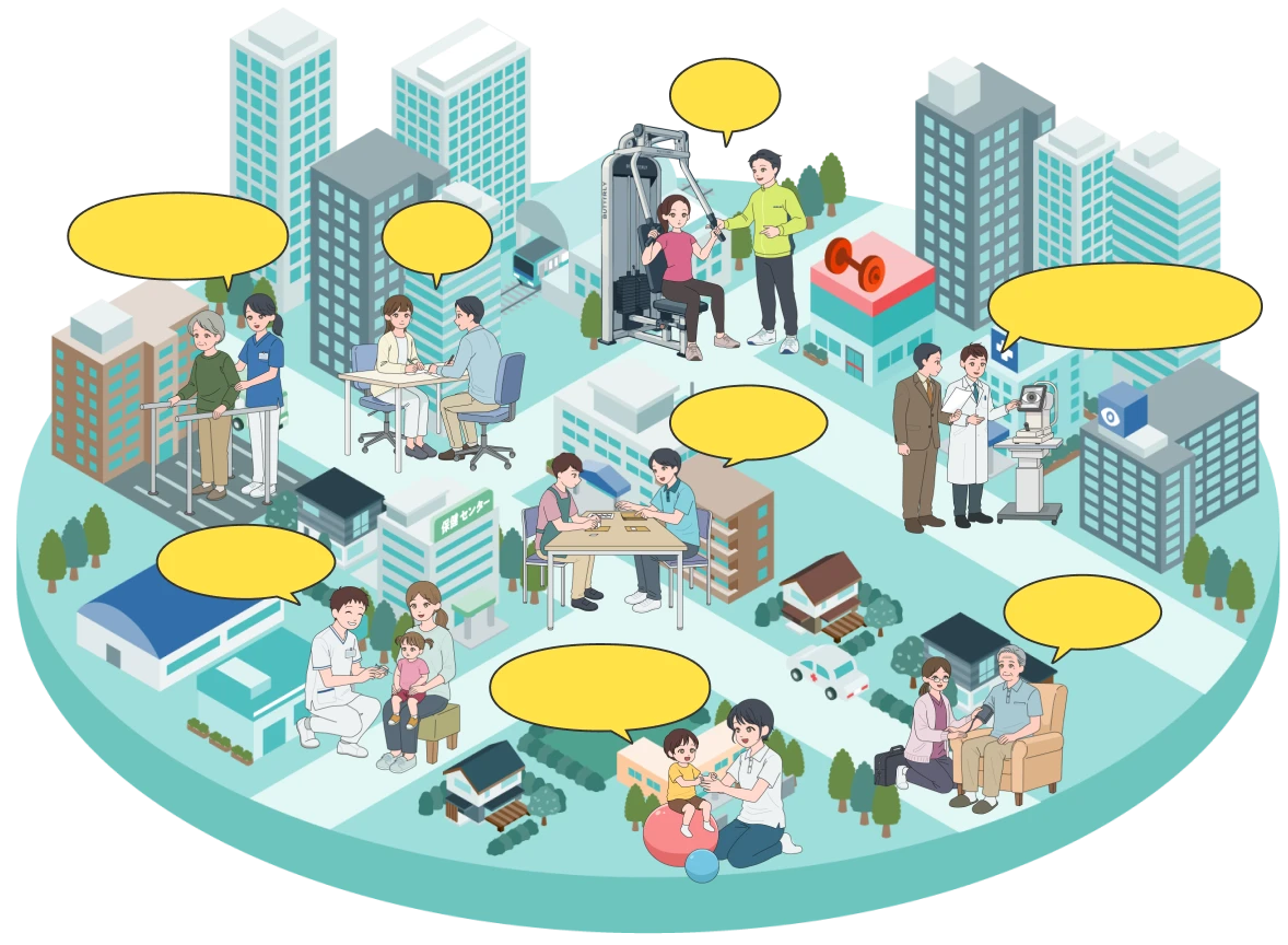 街の中でのお仕事