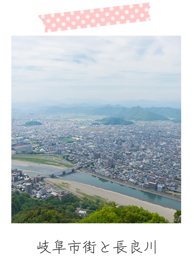 岐阜市街と長良川